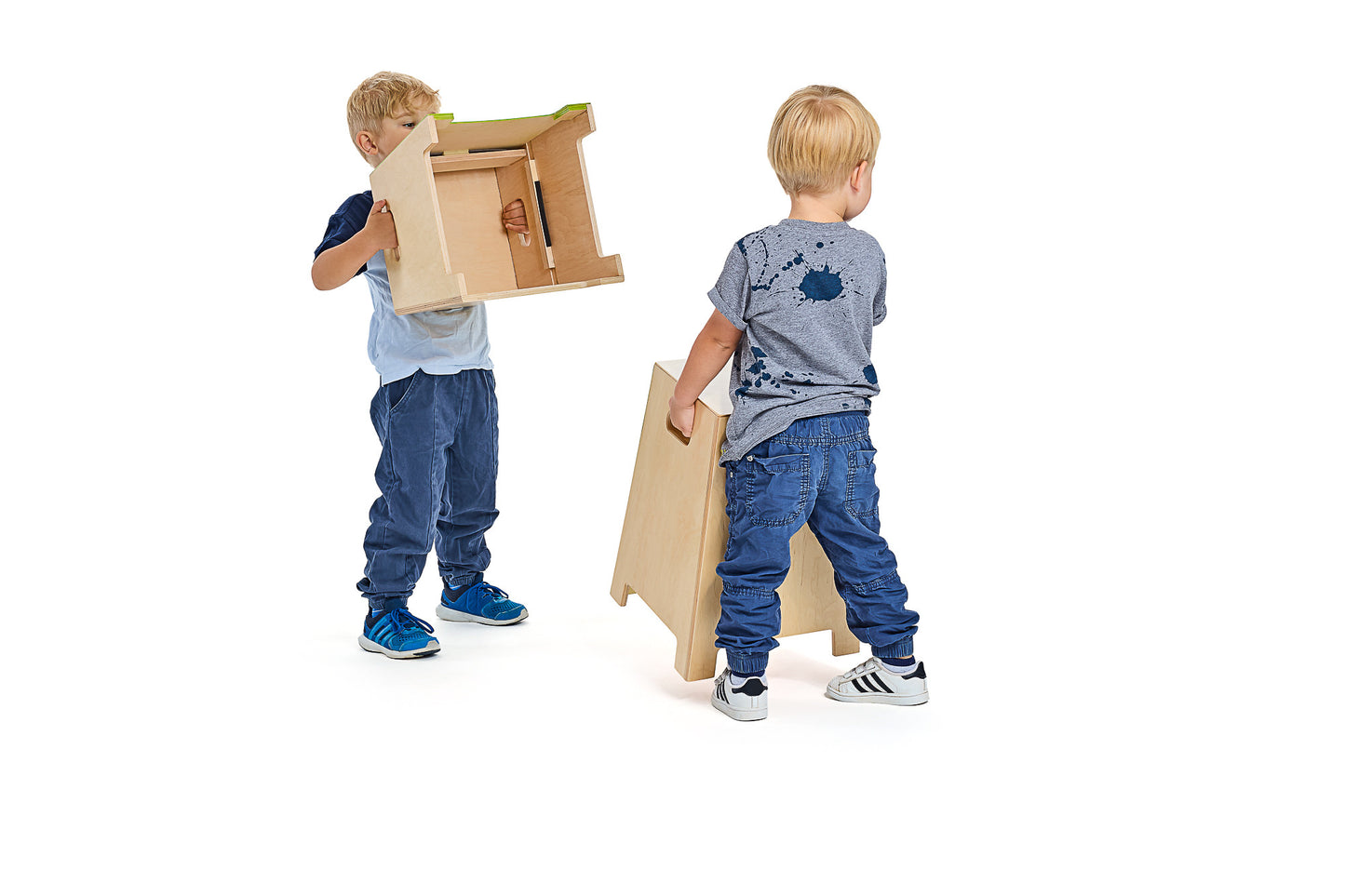 NINO Percussion Stackable Classroom Cajon Group Rhythm Set - 7 teilig