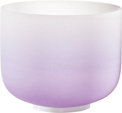 MEINL Sonic Energy Color-Frosted Crystal Singing Bowl 8" - B4/Crown Chakra/440 Hz - Purple