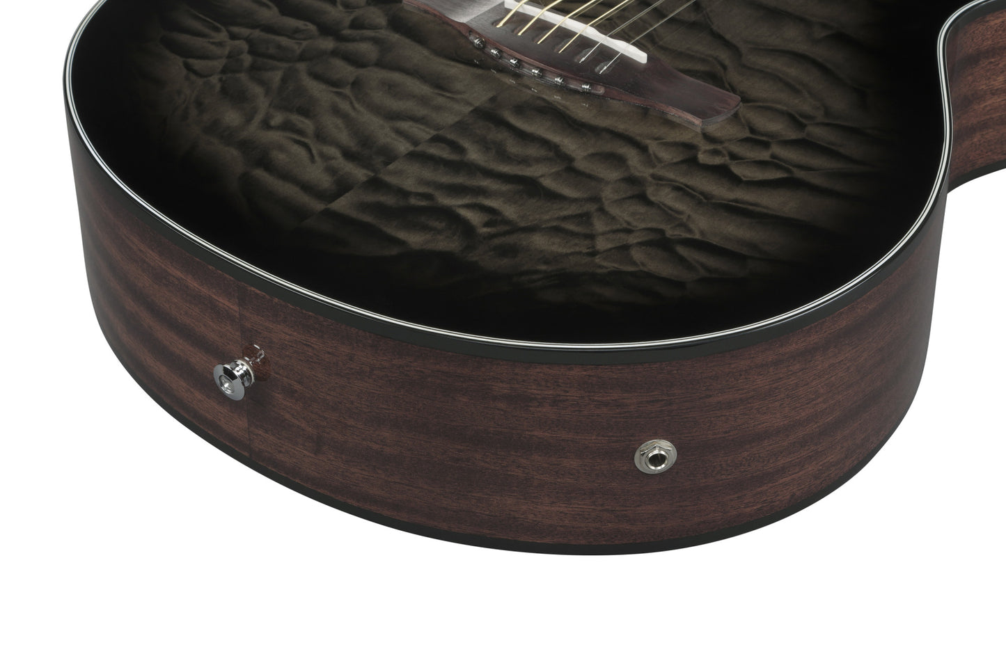 IBANEZ AEWC Acoustic Guitar 6-String - Transparent Black Sunburst Top & Natural High Gloss Back & Side