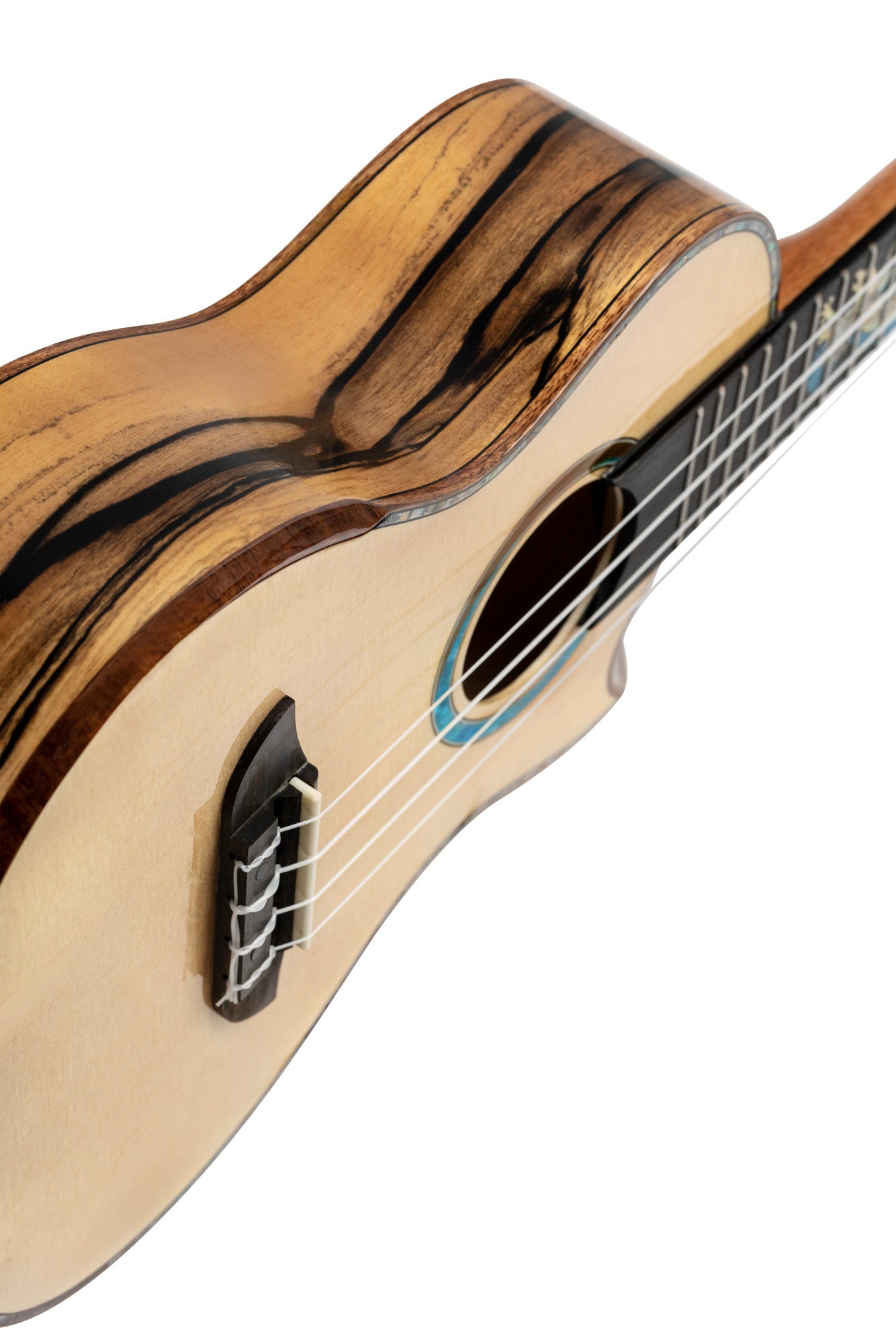 ORTEGA The Private Room Series Konzert Ukulele 4 String - Spruce / White Ebony Natural + Bag