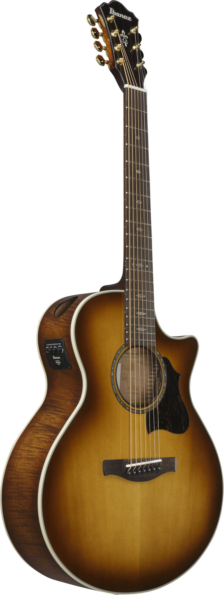 IBANEZ AE Akustikgitarre 7-String - Tobacco Edge Burst High Gloss