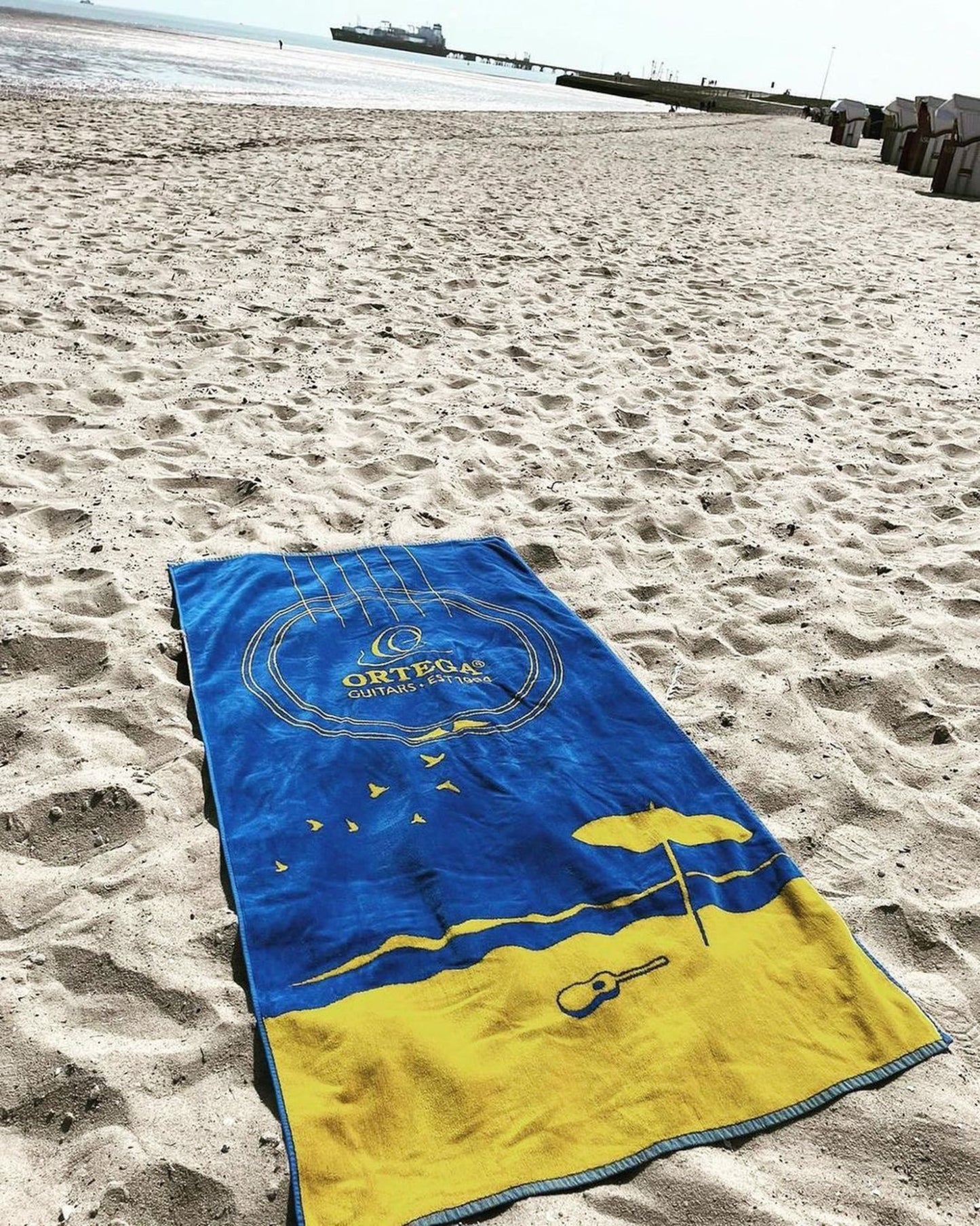 ORTEGA Beach Towel "Fun & Signet" - 182 cm x 92 cm