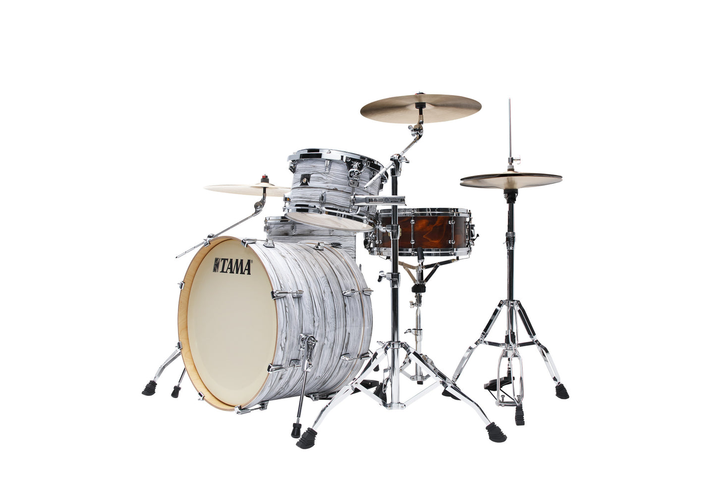 TAMA Superstar Classic Drum Set 3 teilig - Ice Ash Wrap/Chrome HW + SM5W Hardware Kit