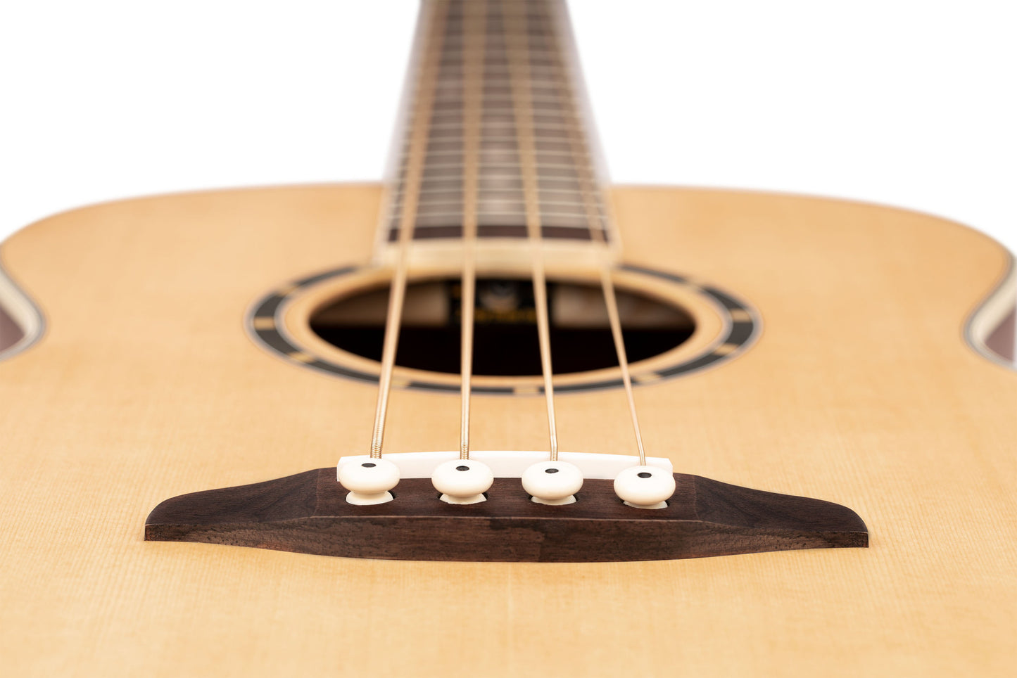 ORTEGA Deep Series 7 Medium Scale Acoustic Bass 4 String - Spruce / Mahogany Natural