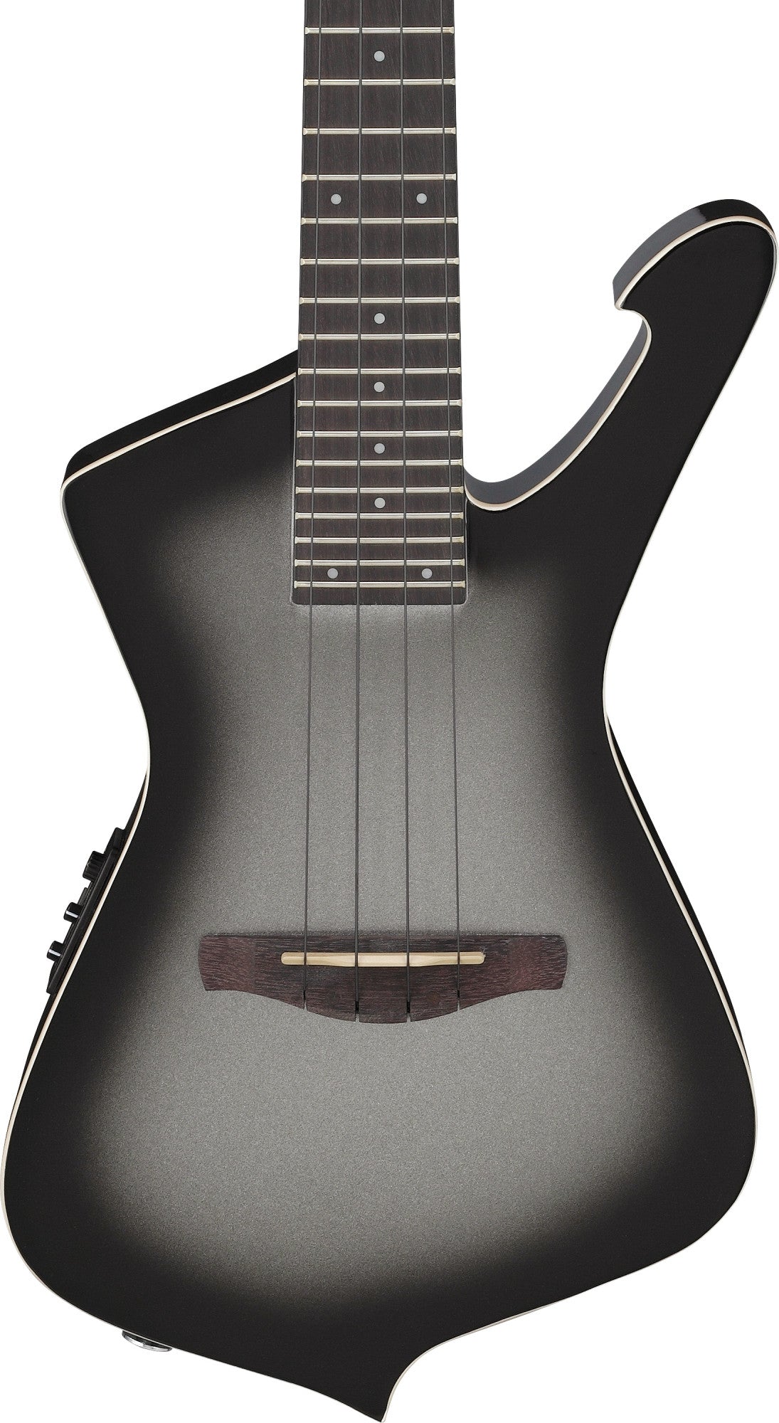 IBANEZ Iceman Tenor Ukulele 4-String - Metallic Gray Sunburst + Gig Bag