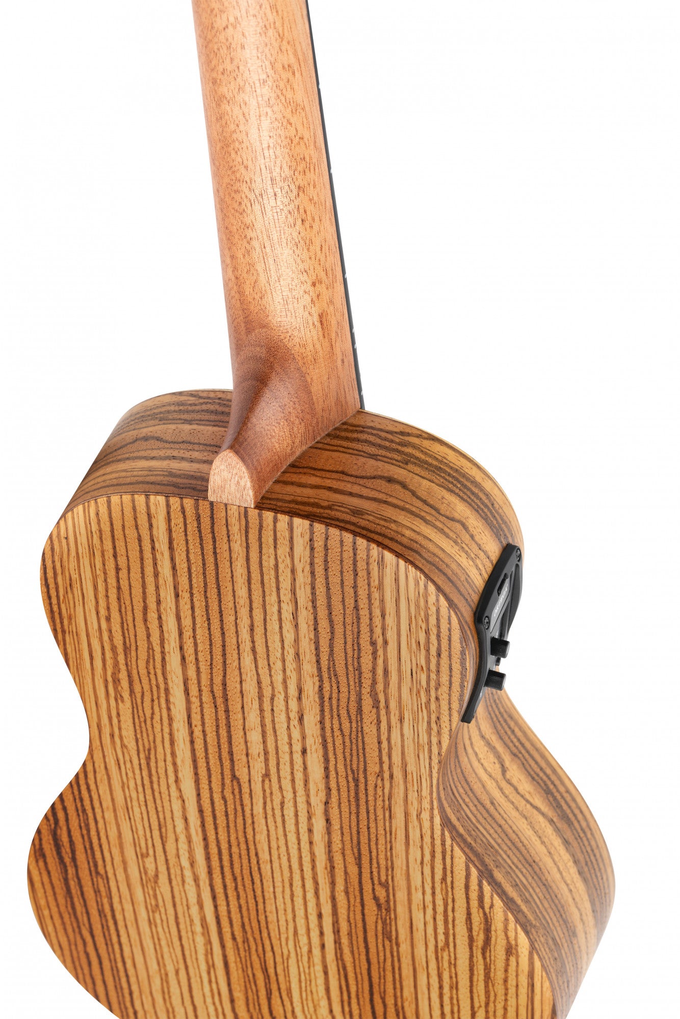 ORTEGA Timber Series Concert Preamp Ukulele 4 String - Zebrawood Natural + Bag