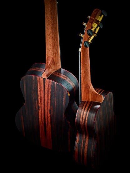 ORTEGA Timber Serie Konzert Ukulele 4 String Lefty - Ebony Natural + Bag