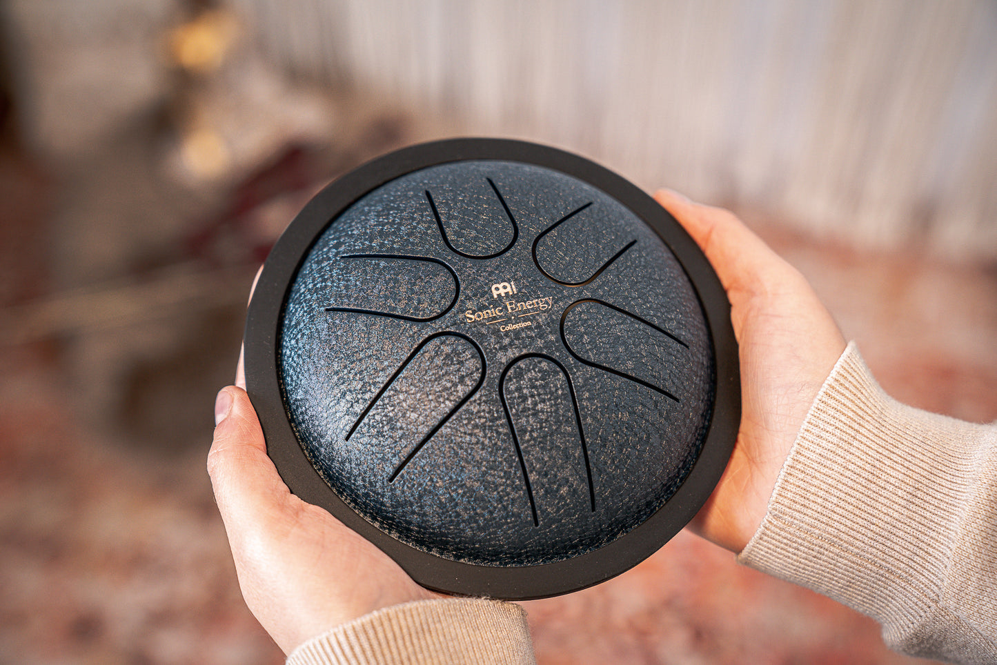 MEINL Sonic Energy Mini Steel Tongue Drum 6" - A Dur/6 Töne/440Hz - Marineblau