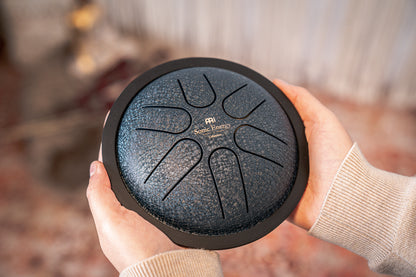 MEINL Sonic Energy Mini Steel Tongue Drum 6" - A Dur/6 Töne/440Hz - Marineblau