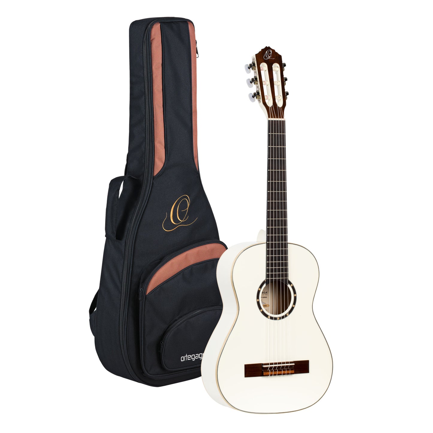 ORTEGA Family Series 1/2 Konzertgitarre 6 String - Weiß + Bag