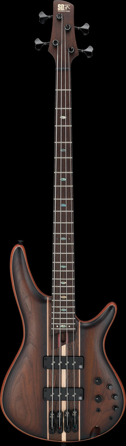 IBANEZ Premium SR Electric Bass 4-String - Dual Mocha Burst Flat + Gig Bag