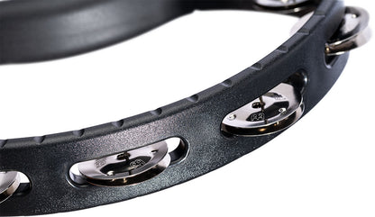 MEINL Percussion Headliner® Series Molded ABS Single-Row Tambourine - Black