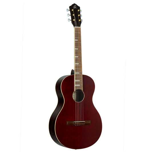 ORTEGA Ranger Series 4/4 Konzertgitarre 6-String - Dunkelrot + Gigbag