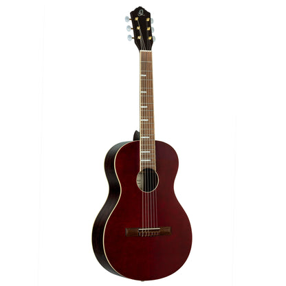ORTEGA Ranger Series 4/4 Konzertgitarre 6-String - Dunkelrot + Gigbag