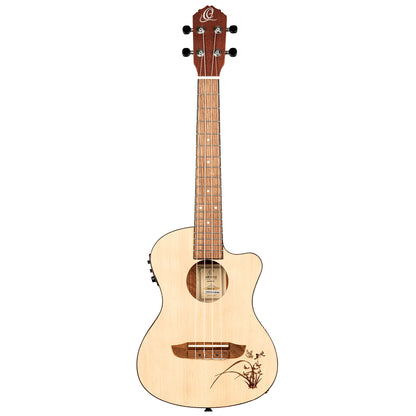 ORTEGA Bonfire Series Preamp Tenor Ukulele 4 String - Spruce/Sapele Natural