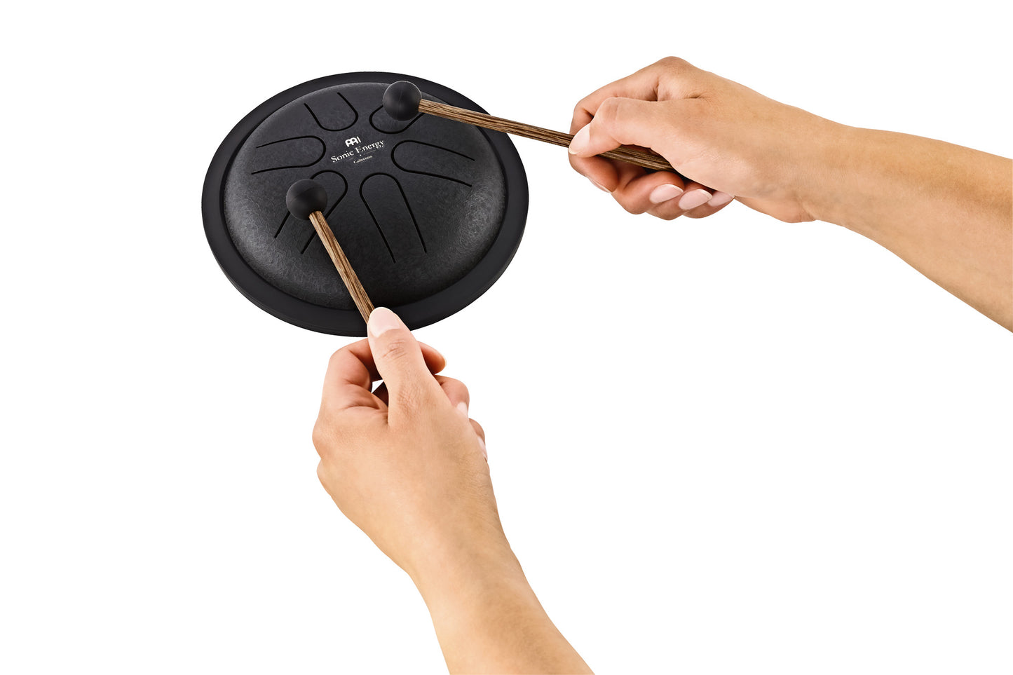 MEINL Sonic Energy Mini Steel Tongue Drum 6" - C Dur/6 Töne/440Hz - Schwarz