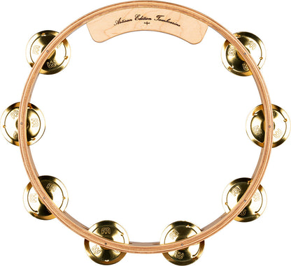 MEINL Percussion Artisan Edition Series Single-Row Wood Tambourine - 10"