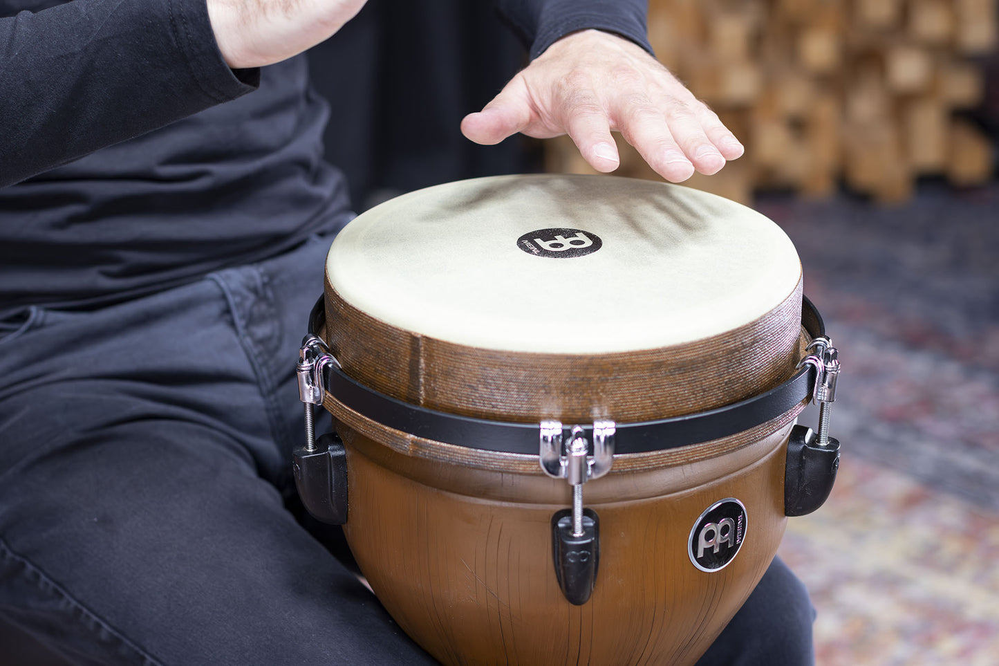 MEINL Percussion Jumbo Djembe 10" - Barnwood