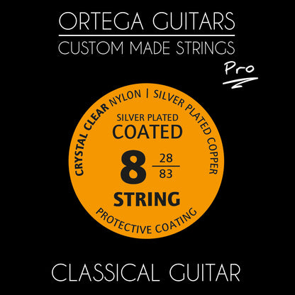 ORTEGA Custom Made Strings Pro - Konzertgitarre 8 String