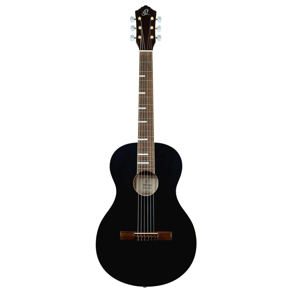 ORTEGA Ranger Series 4/4 Konzertgitarre 6-String - Black + Gigbag