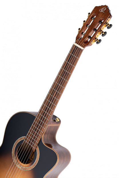 ORTEGA Performer Series 4/4 Classical Guitar 6-String - Tobacco Sunburst + Gig Bag