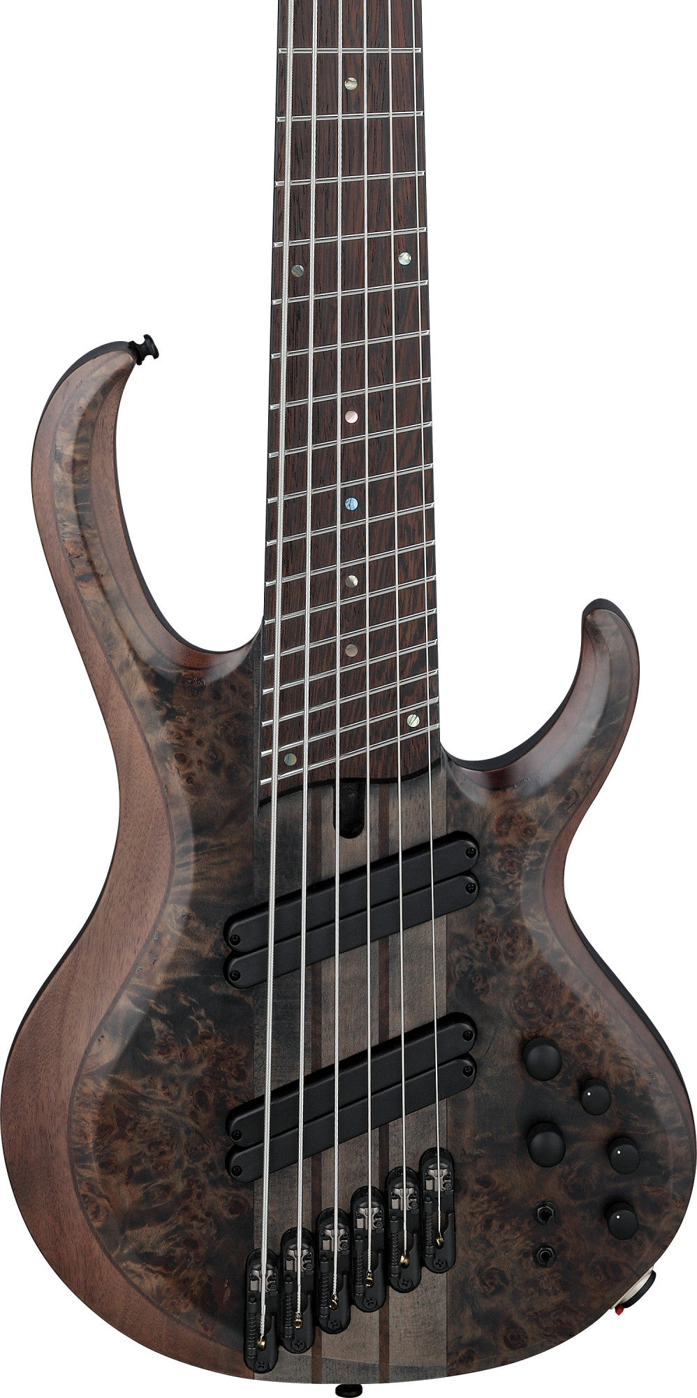 IBANEZ Bass Workshop BTB Electric Bass 6-String Multi Scale - Transparent Gray Flat + Case