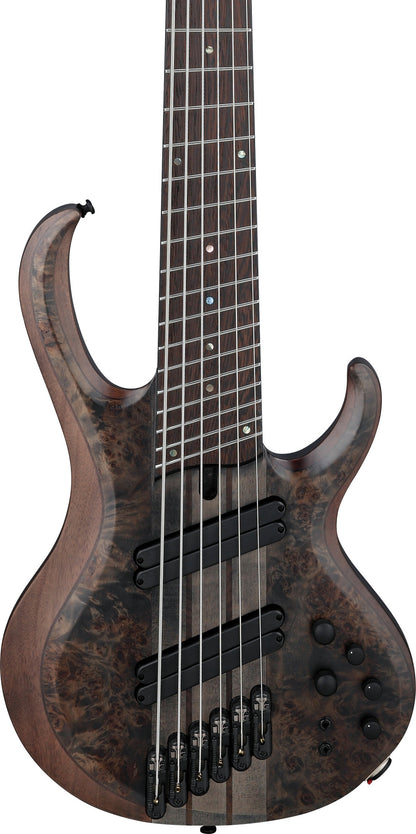 IBANEZ Bass Workshop BTB Electric Bass 6-String Multi Scale - Transparent Gray Flat + Case