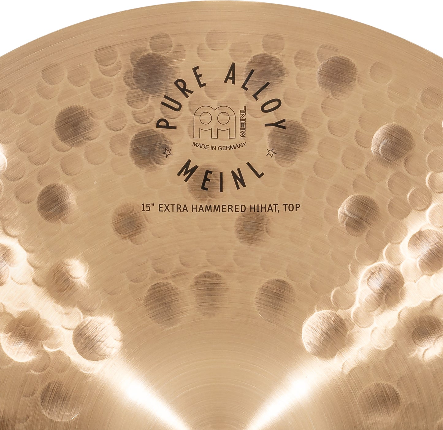 MEINL Cymbals Pure Alloy Extra Hammered Hihat - 15"