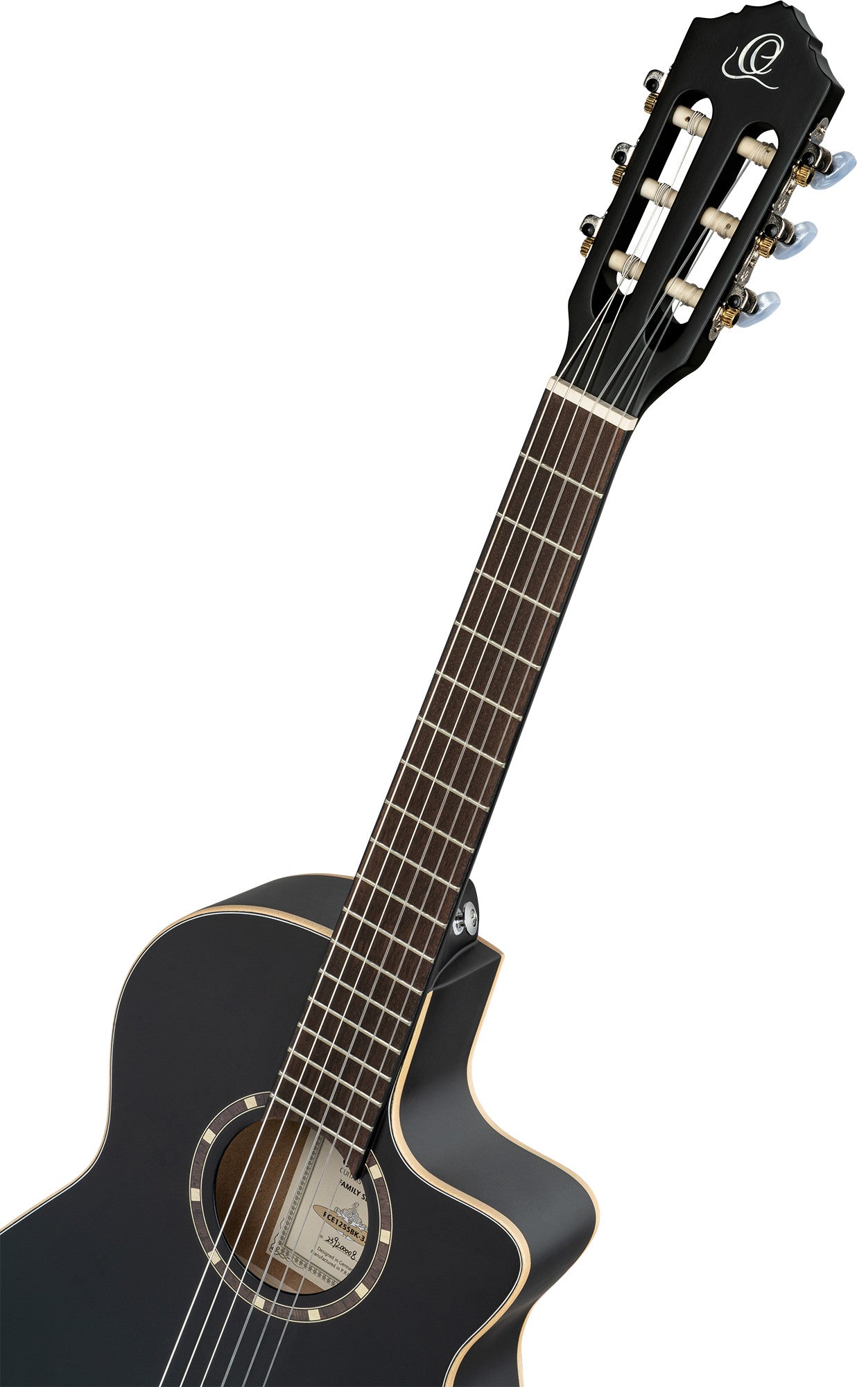 ORTEGA Family Series 3/4 Konzertgitarre 6-String - Satin Black + Gigbag