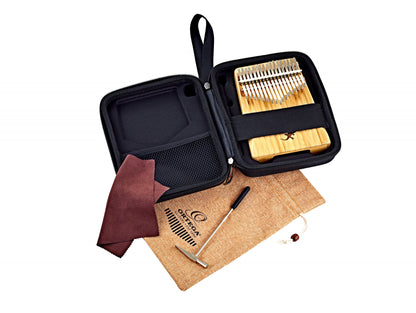ORTEGA Lizard Series Kalimba 17 Keys - Solid Bamboo
