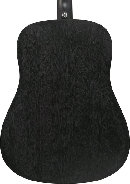 IBANEZ Jampack Akustikgitarren-Set 6-String - Weathered Black Open Pore + Gigbag, Gurt, Stimmgerät & Plektren