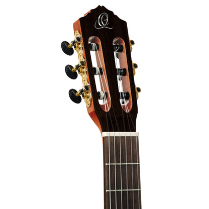 ORTEGA Family Series Pro 4/4 Konzertgitarre 6 String - Massive Fichte / Cypress Gloss Stain Yellow + Bag