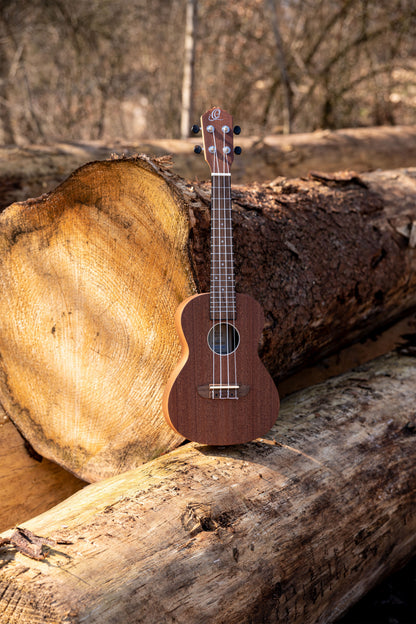 ORTEGA Timber Series Concert Ukulele 4 String - Sapele Natural + Bag