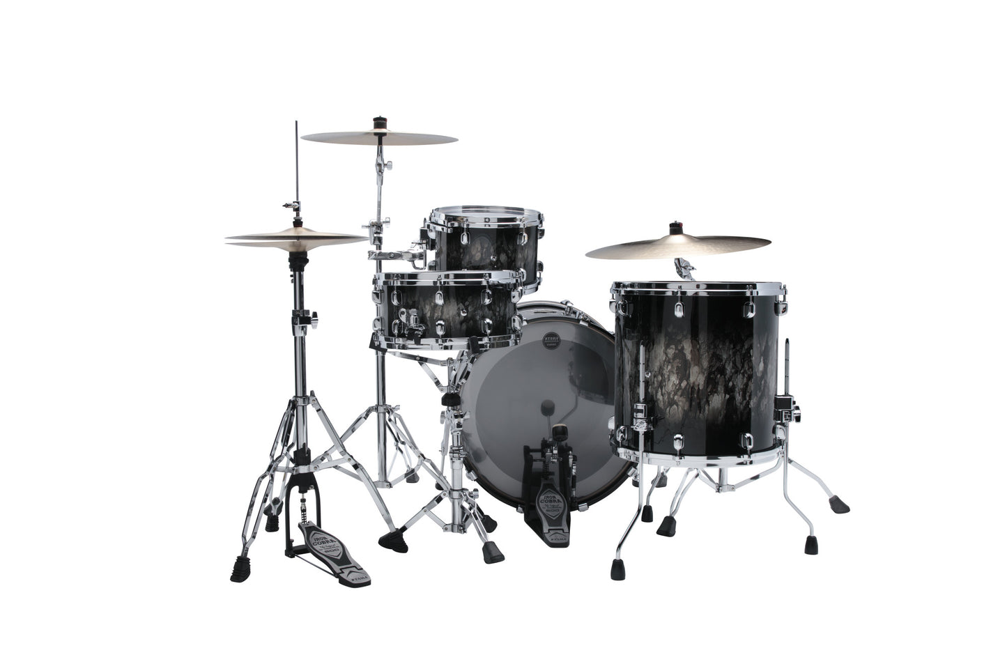TAMA Starclassic Walnut/Birch Lacquer Shell Kit 3 pcs - Molten Platinum Burst/Chrome HW