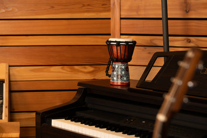MEINL Percussion African Style Mini Djembe - Flower Design