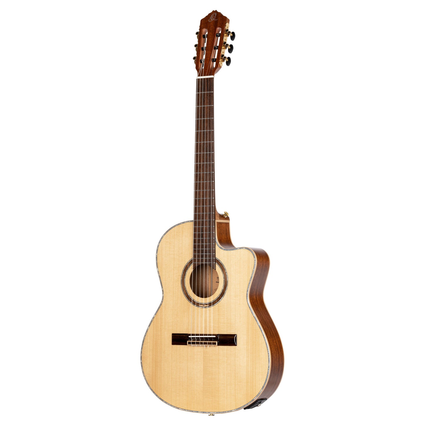 ORTEGA Performer Series 4/4 Thinline Classical Guitar 6-String - Natural + Gig Bag