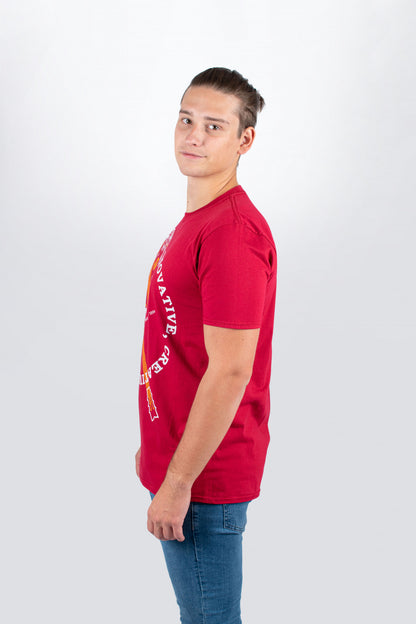 ORTEGA T-Shirt "Skull" - Burgundy Red