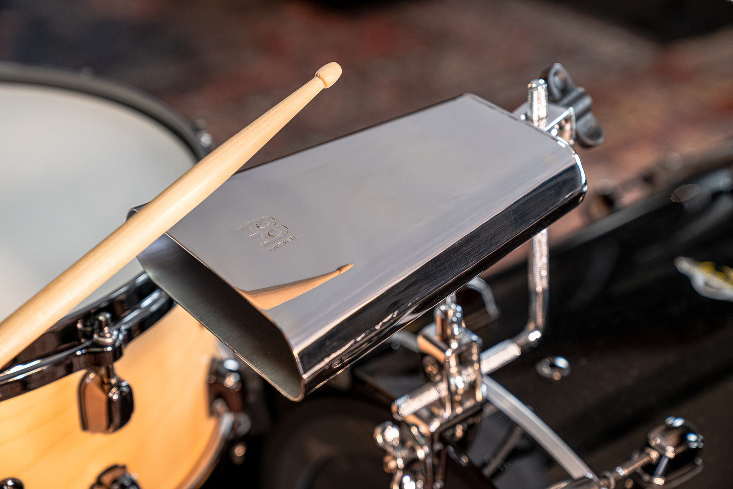 MEINL Percussion Chrome & Steel Finish Salsa Timbales Cowbell - 7 1/2"