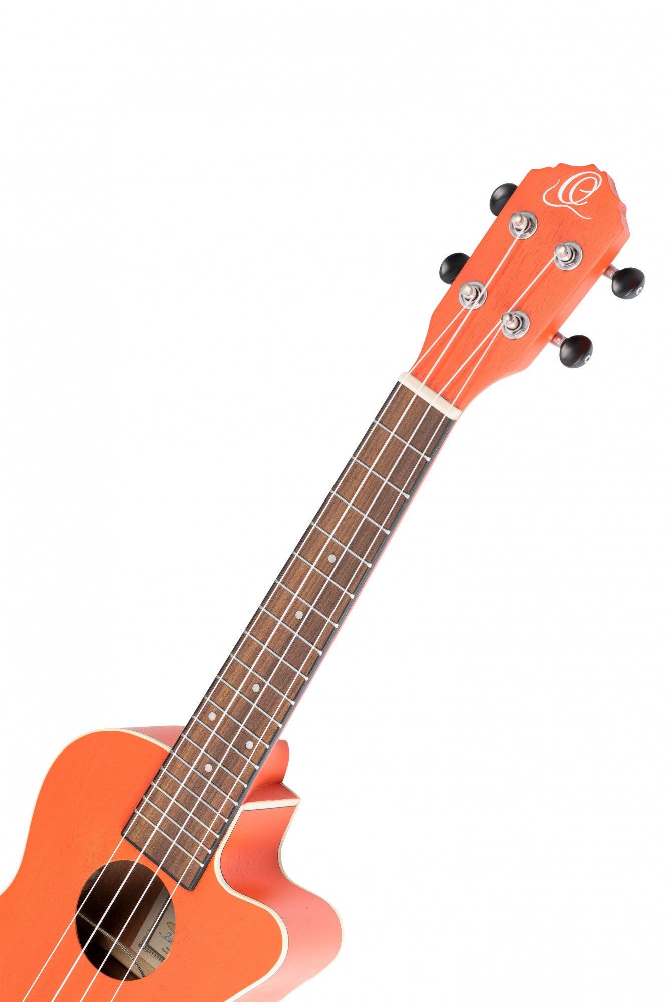 ORTEGA Earth Series Konzert Preamp Ukulele 4 String - Hokkaido Pumpkin Orange