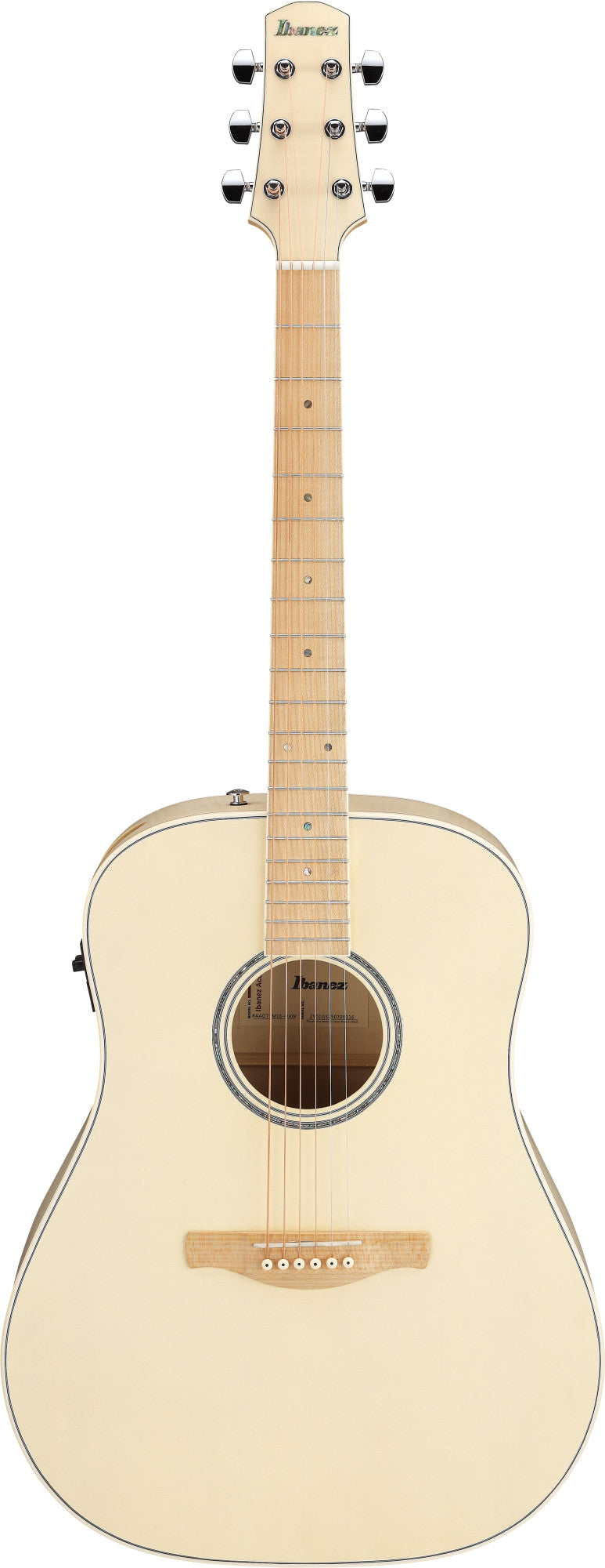 IBANEZ Advanced Acoustic AAD Acoustic Guitar 6-String - Open Pore Antique White