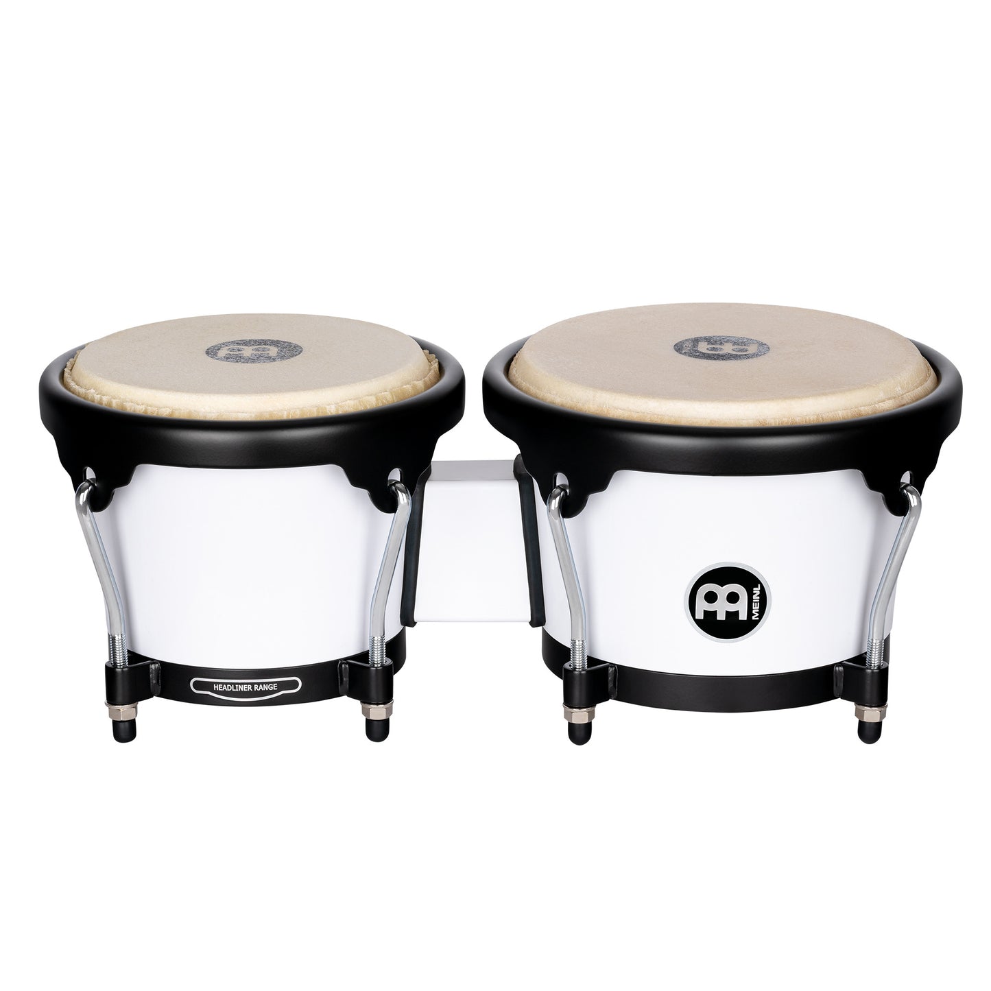 MEINL Percussion Journey Series Bongo 6 1/2" Macho & 7 1/2" Hembra - Bright White