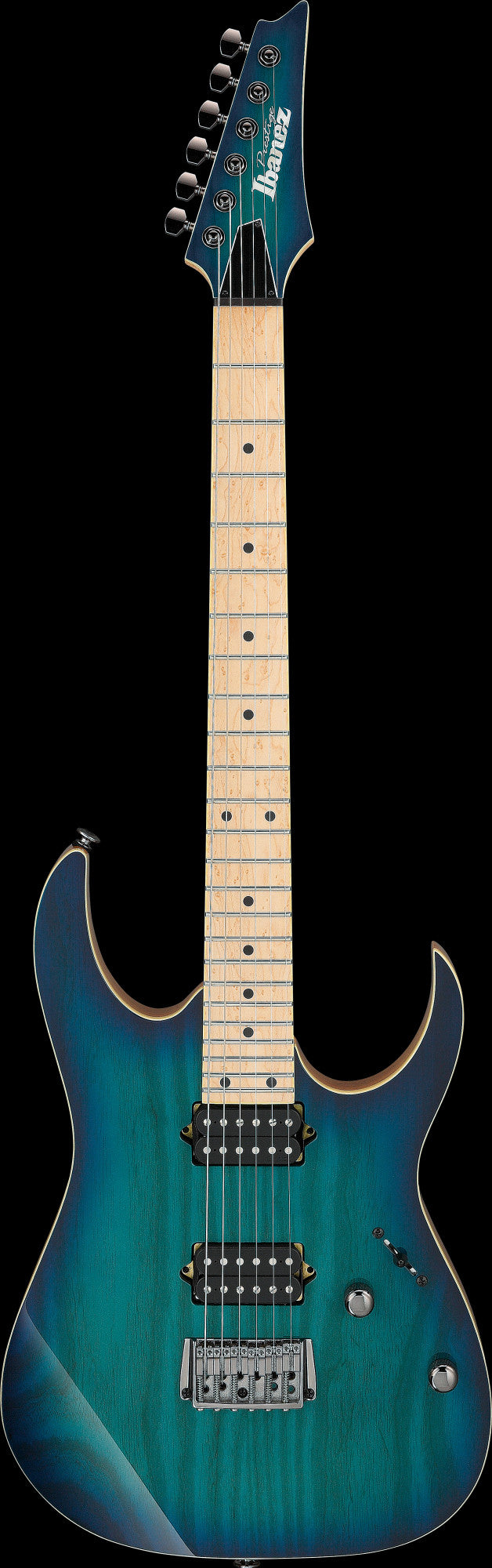IBANEZ Prestige RG Electric Guitar 6-String - Nebula Green Burst + Case M20RG