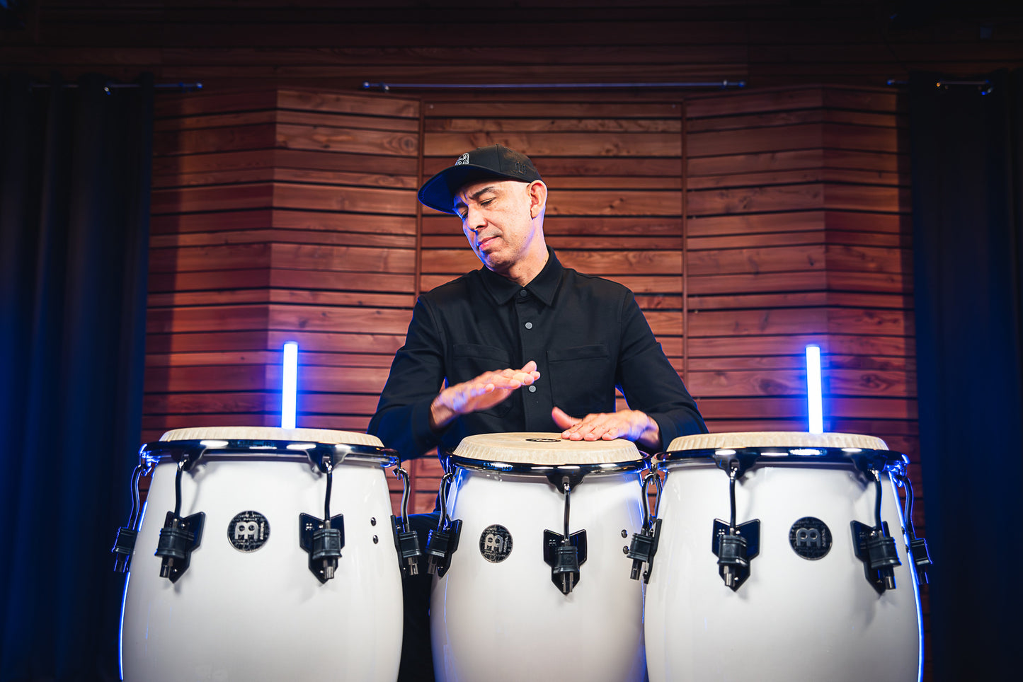 MEINL Percussion Artist Series Roberto Serrano Quinto 11"/REMO® Fiberskyn Heads - Pearl White
