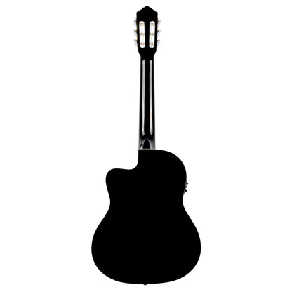 ORTEGA Family Series Pro 4/4 Classical Guitar 6 String - Solid Spruce / Mahogany Black + Gig Bag