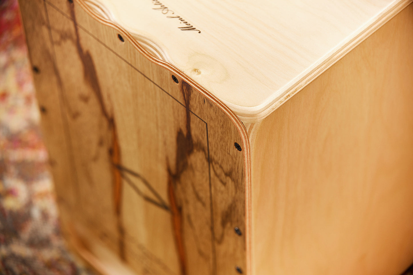 MEINL Percussion Artisan Edition Series String Cajon Cantina Line - Limba