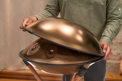 MEINL Sonic Energy Sensory Handpan, Stainless Steel, F Pygmy, 11 Notes, 440 Hz, Vintage copper