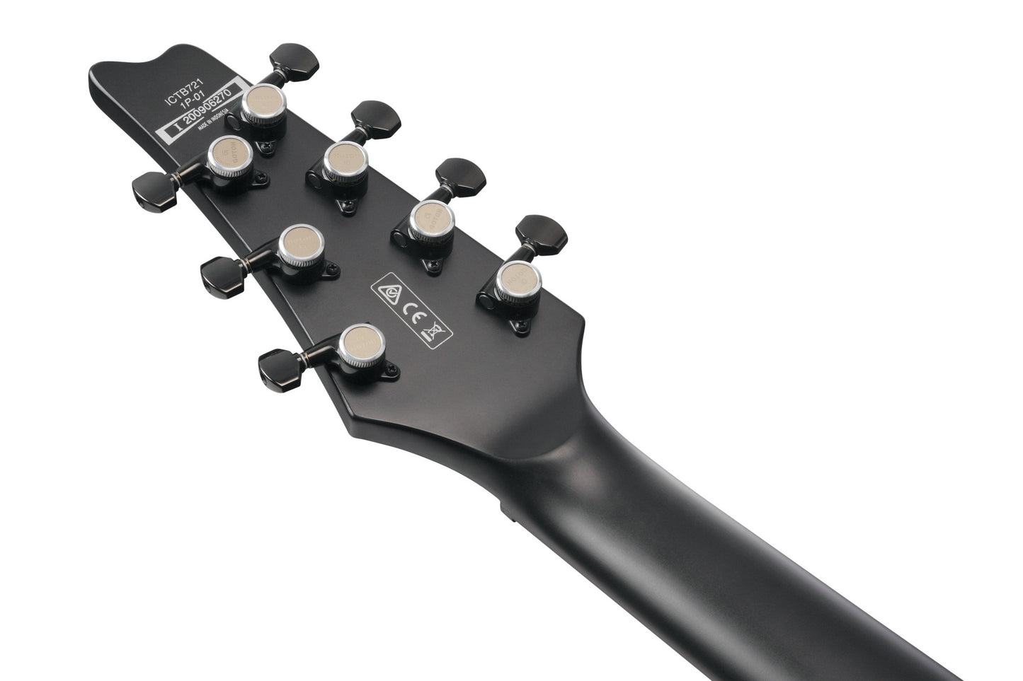 IBANEZ Iron Label Iceman E-Guitar 7 String - Black Flat