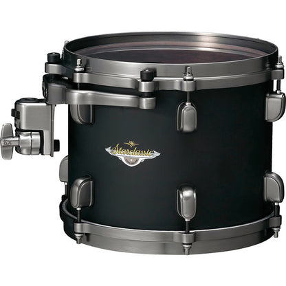 TAMA Starclassic Maple Lacquer Rack Tom 8" x 6" - Flat Black/Smoked Black Nickel HW