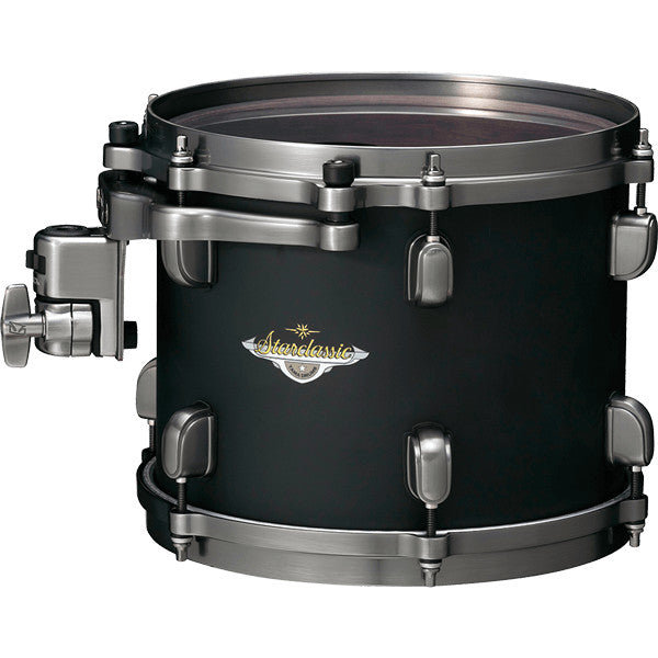 TAMA Starclassic Maple Lacquer Rack Tom 10" x 7" - Flat Black/Smoked Black Nickel HW