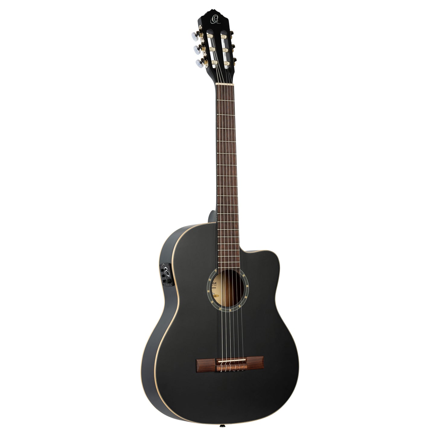 ORTEGA Family Series 4/4 Classical Slim Neck Guitar 6 String - Spruce / Mahogany Satin Black + Gig Bag